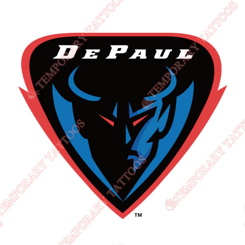 DePaul Blue Demons Customize Temporary Tattoos Stickers NO.4271